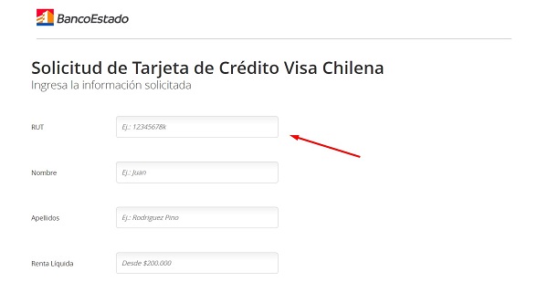 solicitar tarjeta chilena visa